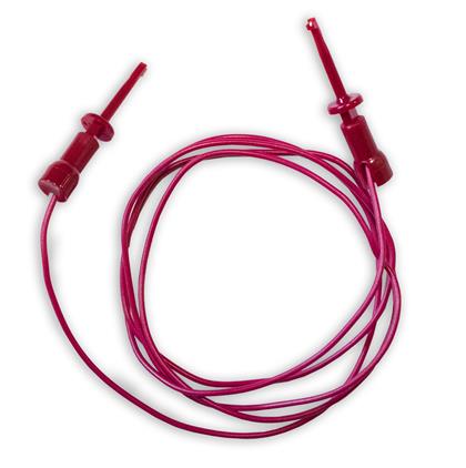 080015 - PVC Insulated Red Test Lead Kit, 36" with Plunger Ends (Pack of 10)