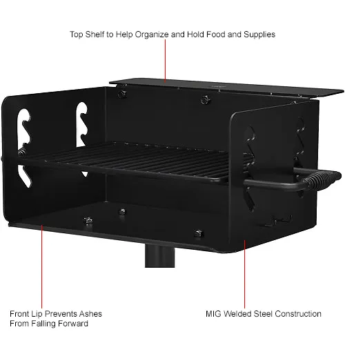 Park Barbeque Charcoal Grill In Ground 695299