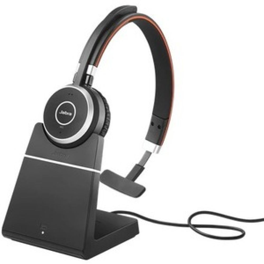 6593-833-309 - Jabra Evolve 65 SE Mono Headset with 12-Hour Battery Life
