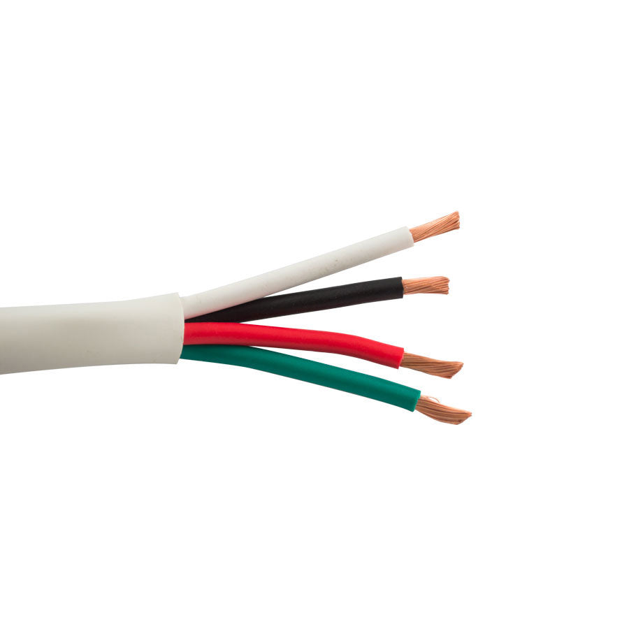 12/4OFC-HD-WT INDOOR/OUTDOOR PRO GRADE SPEAKER CABLE- 4C/12 AWG 65 STRAND OFC- EN50575:2014 Eca, SUN RES HD PVC JKT- WHITE- 500 FT/152M SPOOL