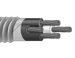 Service Wire Feeder 1 AWG 3 Conductor MC XHHW-2 600 Volt Copper Wire MC1/3