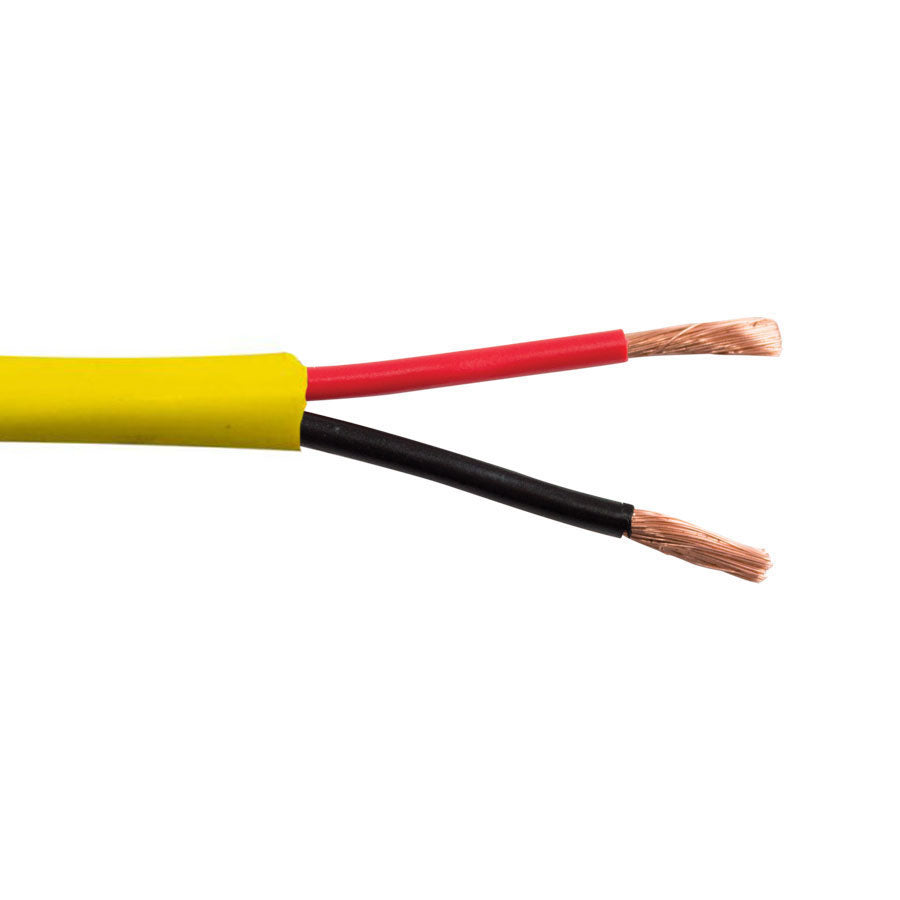 14/2SP-41-YL-1000 2C/14 AWG 41 STRAND SPEAKER CABLE, PVC JKT- YELLOW- 1000 FT SPOOL