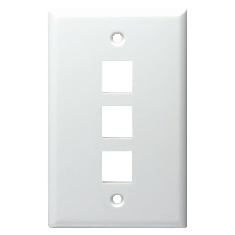 20-3013-XX Keystone Midi Plate 3 Port UL