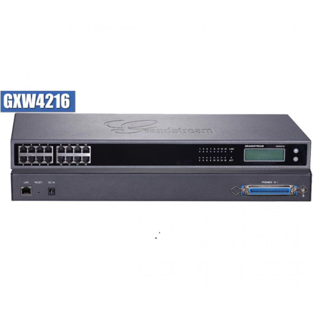 GXW4216-V2 - 16-Port VoIP Gateway with Gigabit Connection & HD Audio