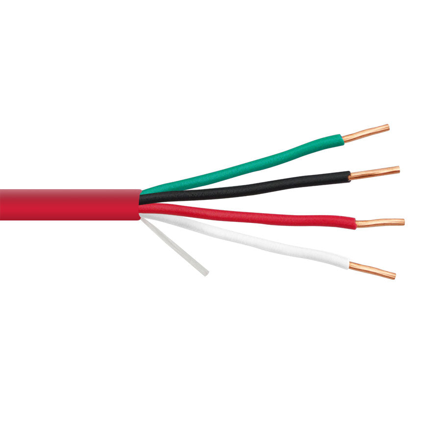 22/4FPLR-COIL 4C/22 AWG SOLID FPLR PVC Fire Alarm Cable COIL PACK- 500 FT