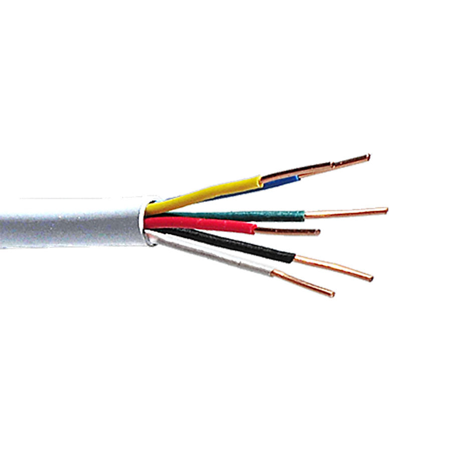 22/6SOL-WT 6C/22 AWG SOLID SECURITY WIRE – WHITE- 1000 FT BOX