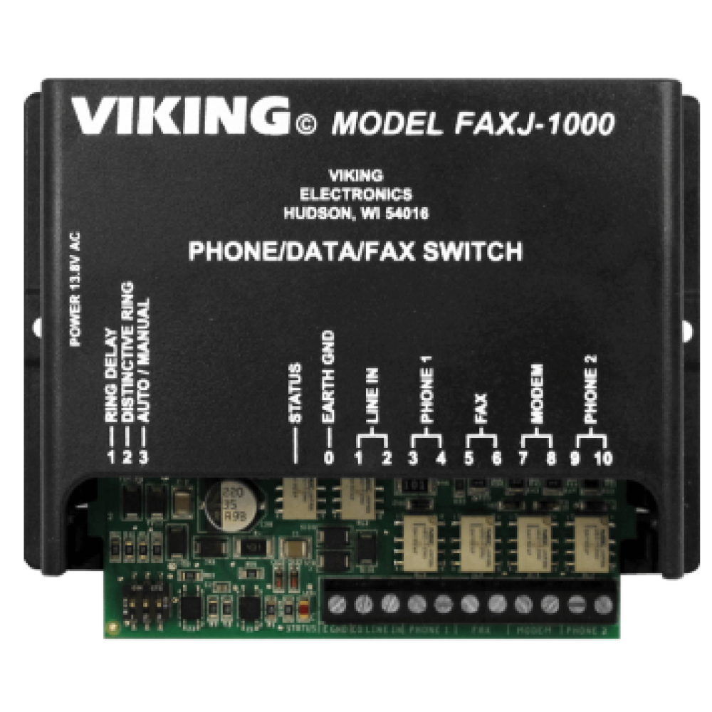 FAXJ-1000 - Versatile Phone/Fax Switch with Caller ID & 4 Port Support