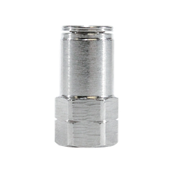 20036NIC - 3/8-in x 1/4-in Brass Female Adapter with Nickel Collet