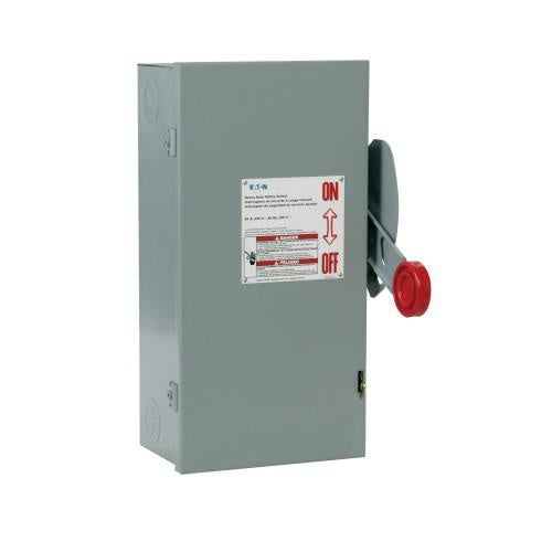 60A 600V 3 Pole Surface Steel Heavy Duty Safety Switch DH362UGK