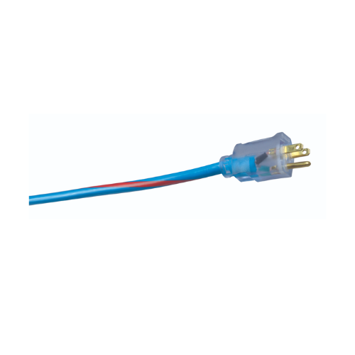 100' FT 12/3 SJTW Blue/Red Outdoor Extension Cord With Power Light Indicator 2549SW0064 (Pack of 4)