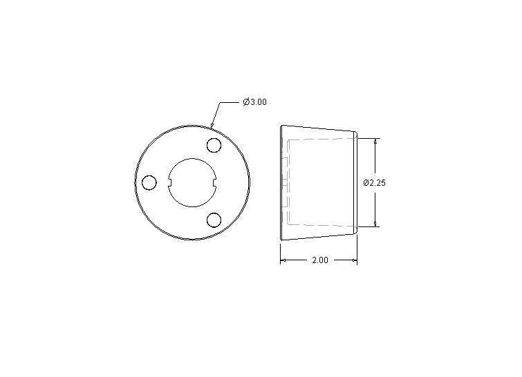 40601-304 Plastic Ring Guard with three magnets for mounting