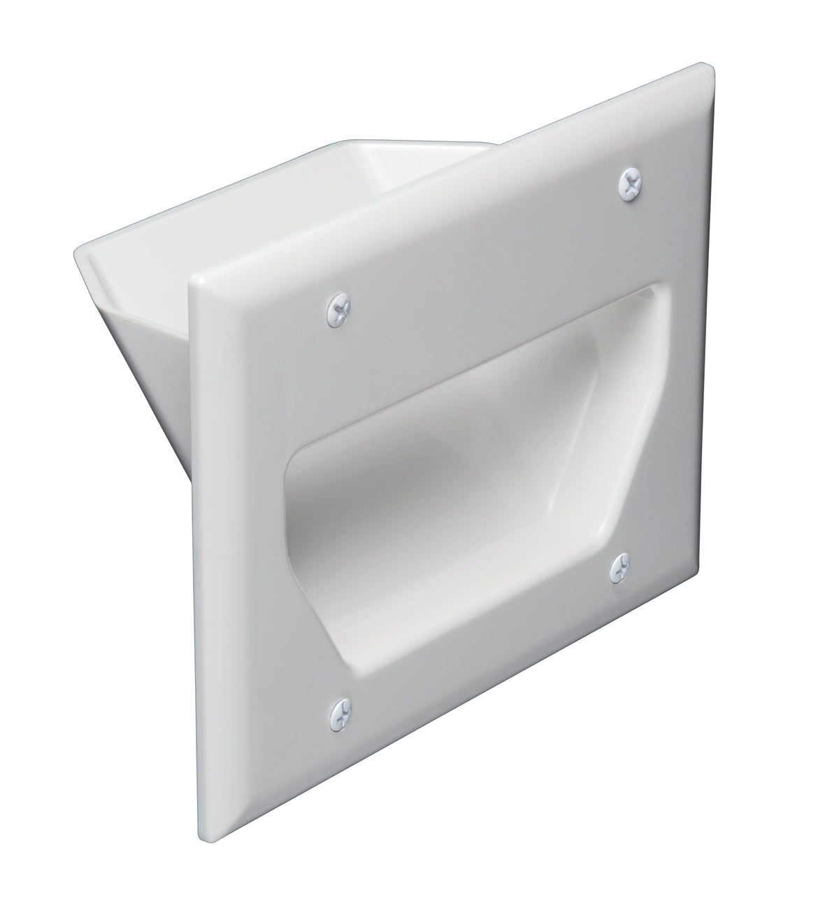 45-0003-XX 3-Gang Recessed Low Voltage Cable Plate
