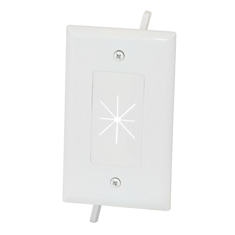 45-0014-XX Cable Plate with Flexible Opening, 1-Gang