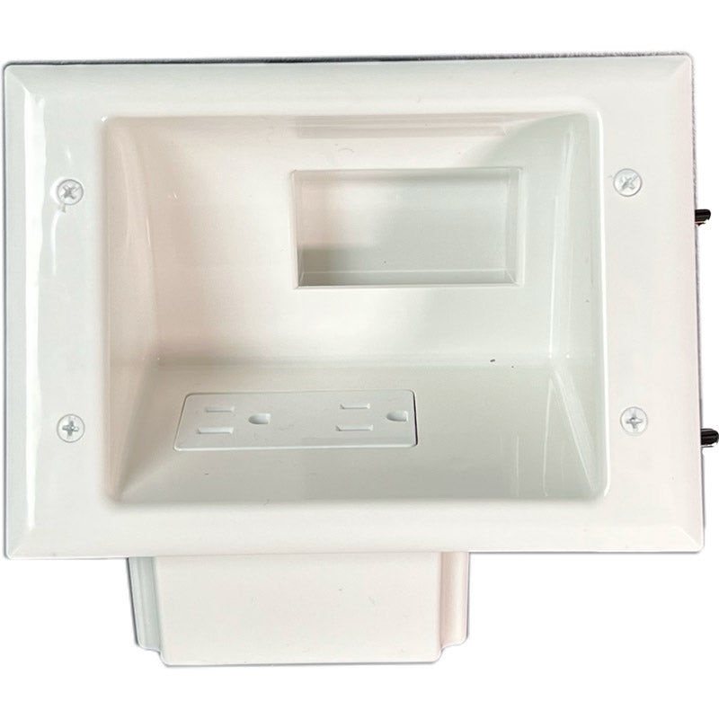 45-007X-XX Recessed Low Voltage Mid-Size Plate, White