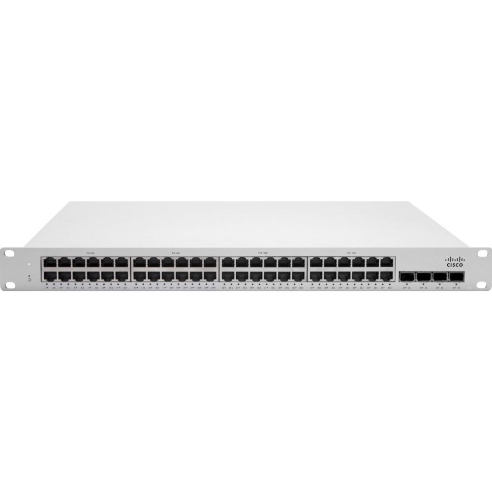 MS210-48FP-HW - Cisco Meraki 48-Port Cloud Ethernet Switch, Simplified Management