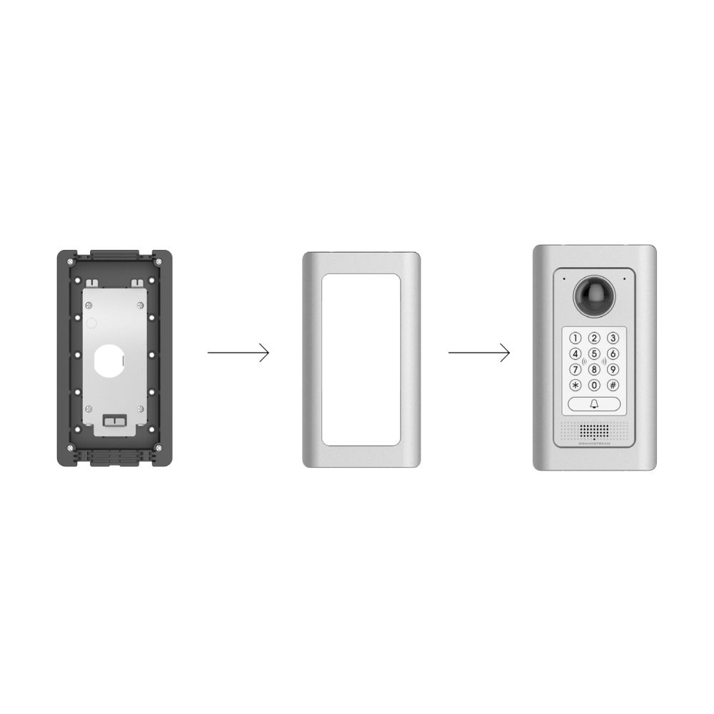 GDS-WMK - In-Wall Mount Kit for GDS3710 - Flush Installation