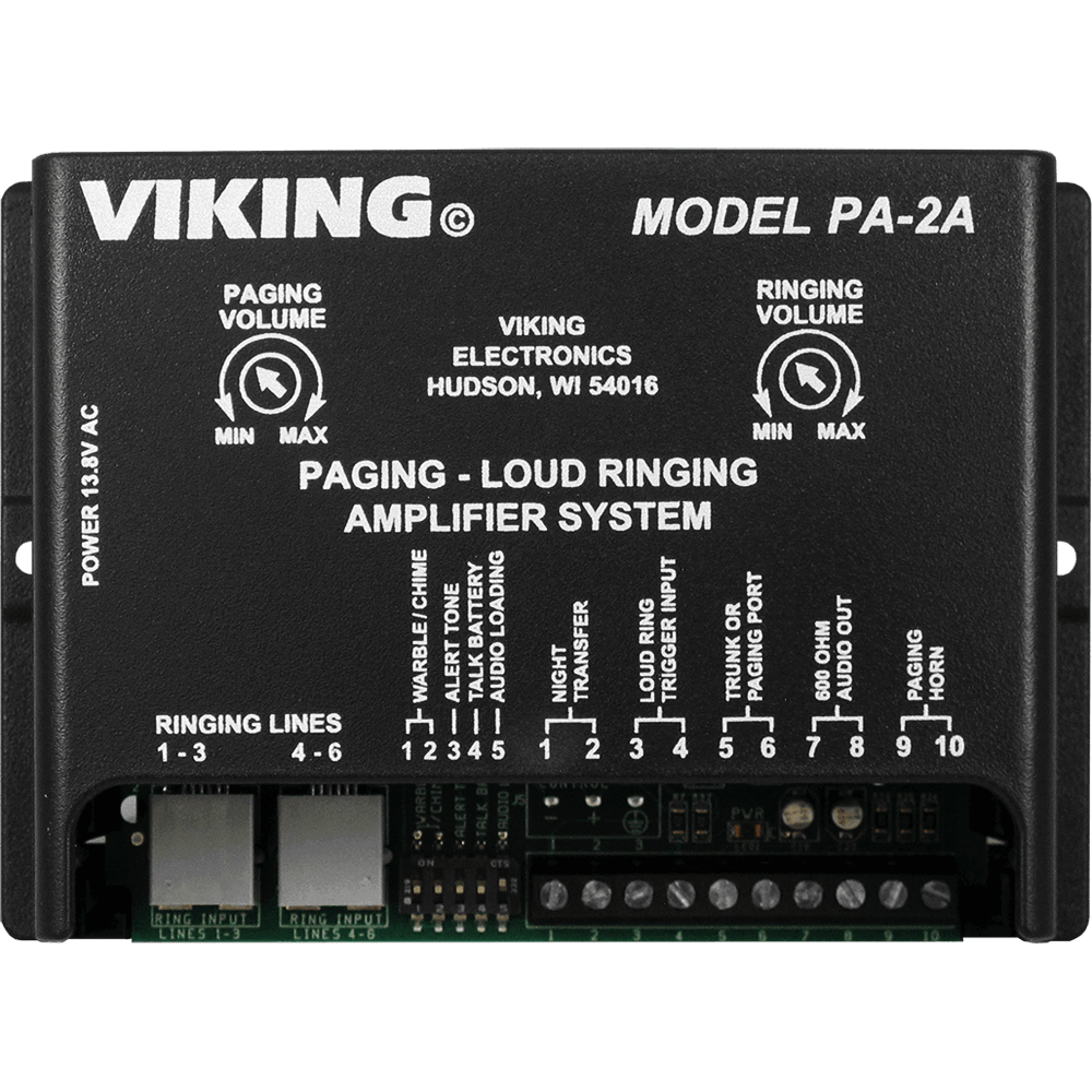 PA-2A - Viking 2-Watt Amplifier with Adjustable Loud Ringing