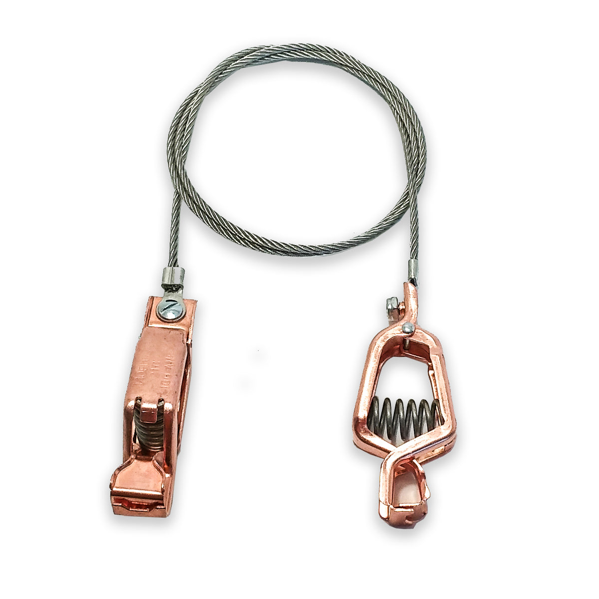 AI-000501-60 - 60-Inch Heavy-Duty Grounding Cable with Copper Clips (Pack of 3)