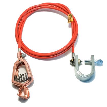 AI-000502-60 - 5FT Heavy-Duty Grounding Cable with Orange Jacket (Pack of 3)