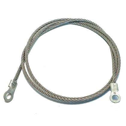 AI-000505-120 - 1/4" Stainless Steel Grounding Cable with Dual Ring Terminals (Pack of 5)