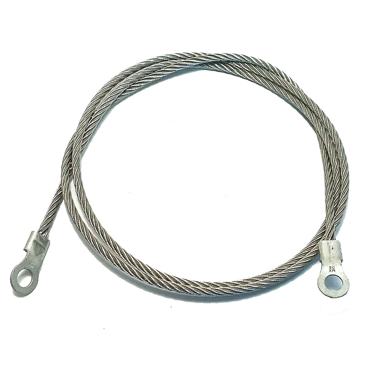 AI-000505-60 - 1/4" Stainless Steel Grounding Cable with Ring Terminals (Pack of 6)