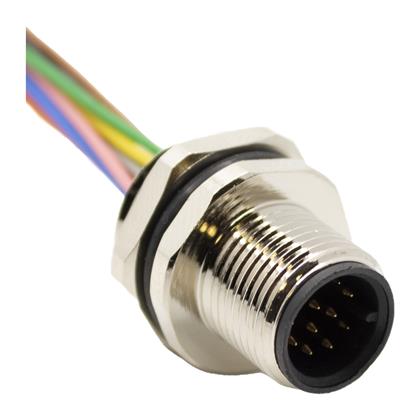 AI-T00210 - 0.5M 12-Position M12 Male Receptacle Cable Assembly (Pack of 7)