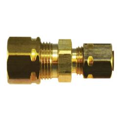 26063 - Brass Captive Sleeve Union 3/16 in Compression x 3/16 in Compression Fittings