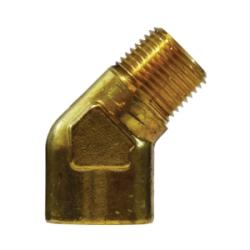 28239 - 1/4-in Female NPTF x 1/4-in Male NPTF Forged Brass 45-Degree Street Elbow Fitting