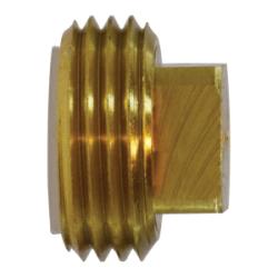 30026 - 3/4-in MGHT Brass Square Plug for Garden Hoses, 0.69 in Length