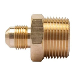 07489-0812 - Brass AMC Connector 1/2-in Male Flared to 3/4-in Male Garden Hose Fitting