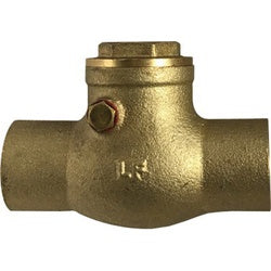 940362LF - 1/2 in Cast Brass Lead-Free Swing Check Valve with Sweat x Sweat Connection