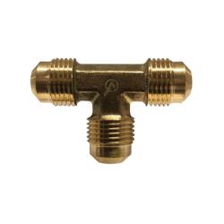 704044-02 - 1/8-in Male Flared Connections Lead-Free Brass SAE 45-Degree Flare Union Tee