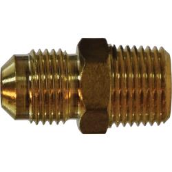 704048-0806 - 1/2-in Male Flared x 3/8-in Male NPTF Lead-Free Brass SAE 45-Degree Flare Adapter