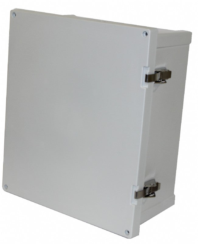 8561682 12 x 10 x 5 Inch PC Enclosure, Hinged Latched Opaque Flat Cover