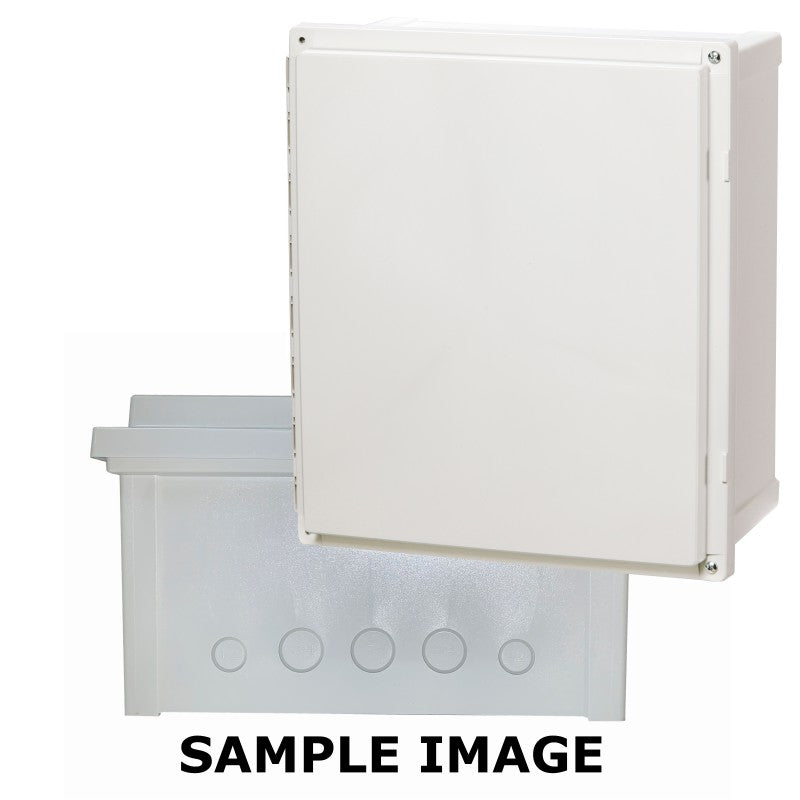 ARK1086CHSC 10 x 8 x 6 Inch PC Enclosure with Knock-Out Base, Hinged Screw Cover Opaque