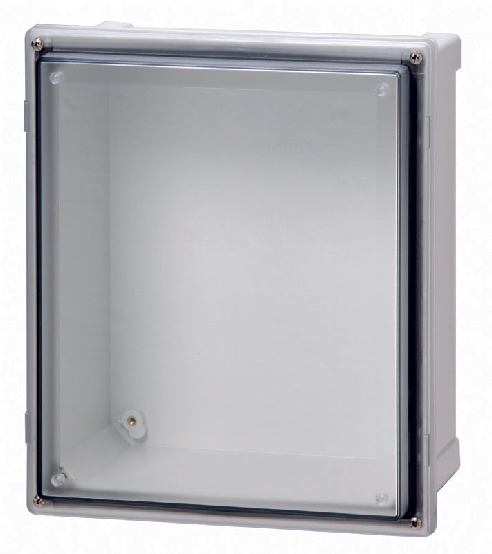 ARK1086CHSCT 10 x 8 x 6 Inch PC Enclosure with Knock-Out Base, Hinged Screw Transparent Cover