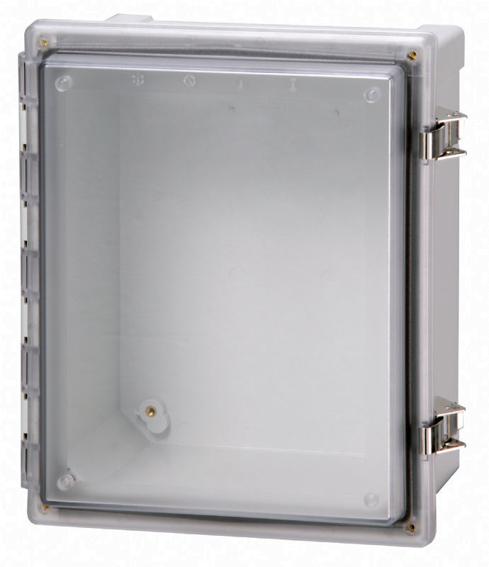 AR884CHLT 8 x 8 x 4 Inch PC Enclosure, Hinged Transparent Cover w/Plastic quick release latch