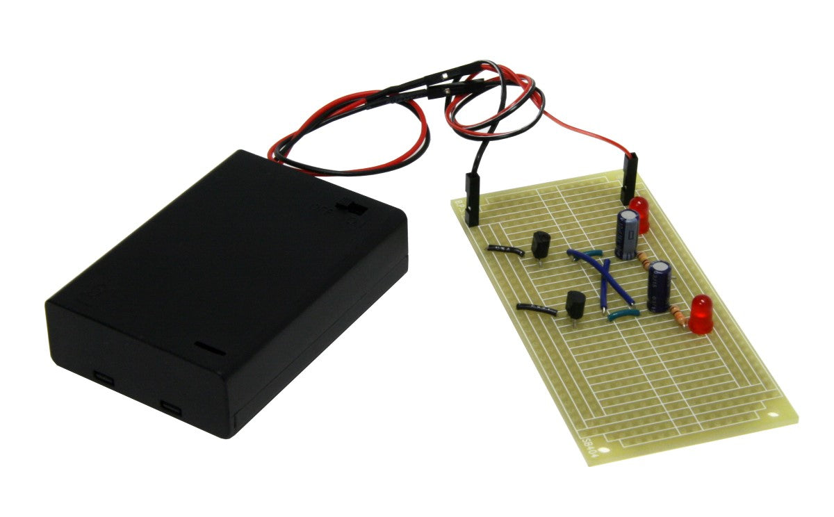 JRG01-PCB Solder Kit to make a permanent Blinky Lights circuit