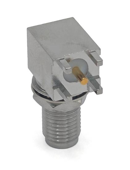 BU-1420701507 - Right Angle SMA Connector for 0.62 Inch PC Mount (Pack of 20)