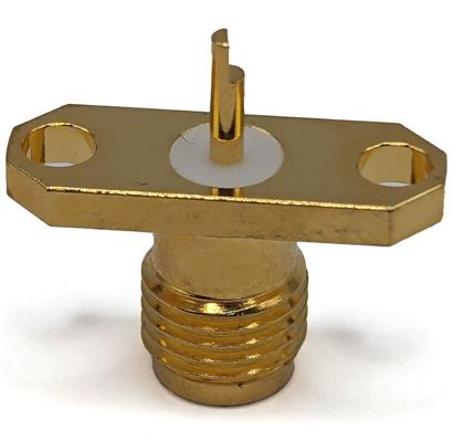 BU-1420701621 - Flange-Mounted SMA Connector Jack for 0.62" Circuit Boards (Pack of 27)