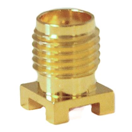 BU-1420711201 - Gold-Plated 50 Ohm SMA Connector with Female Jack (Pack of 20)