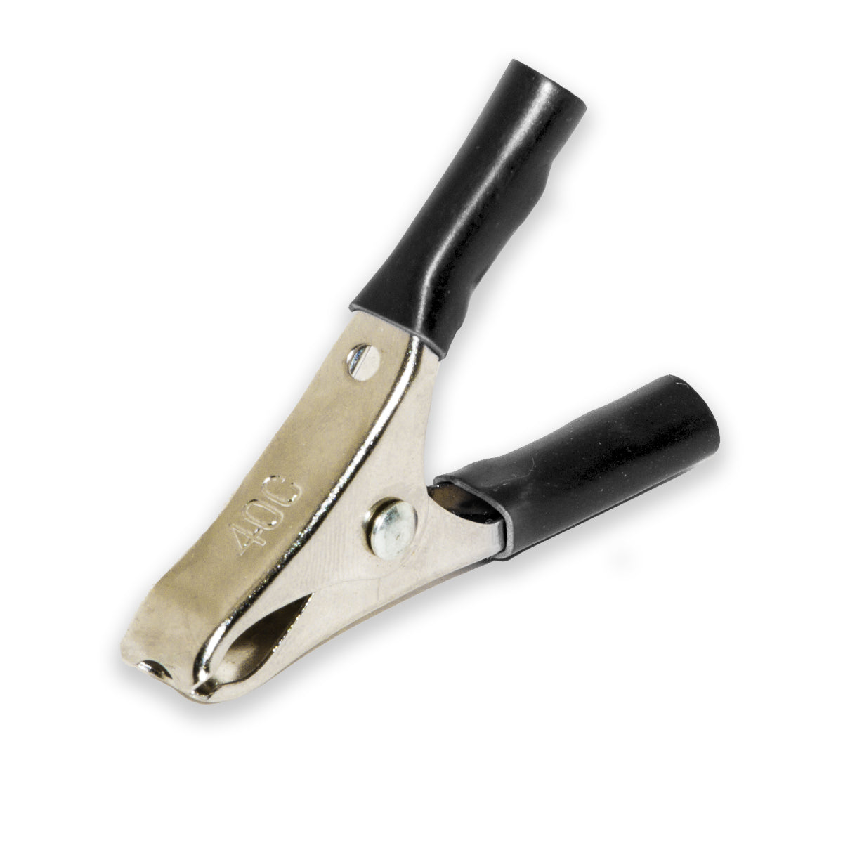 BU-40C-0 - Compact Nickel-Plated Copper Battery Clip with PVC Grip (Pack of 68)