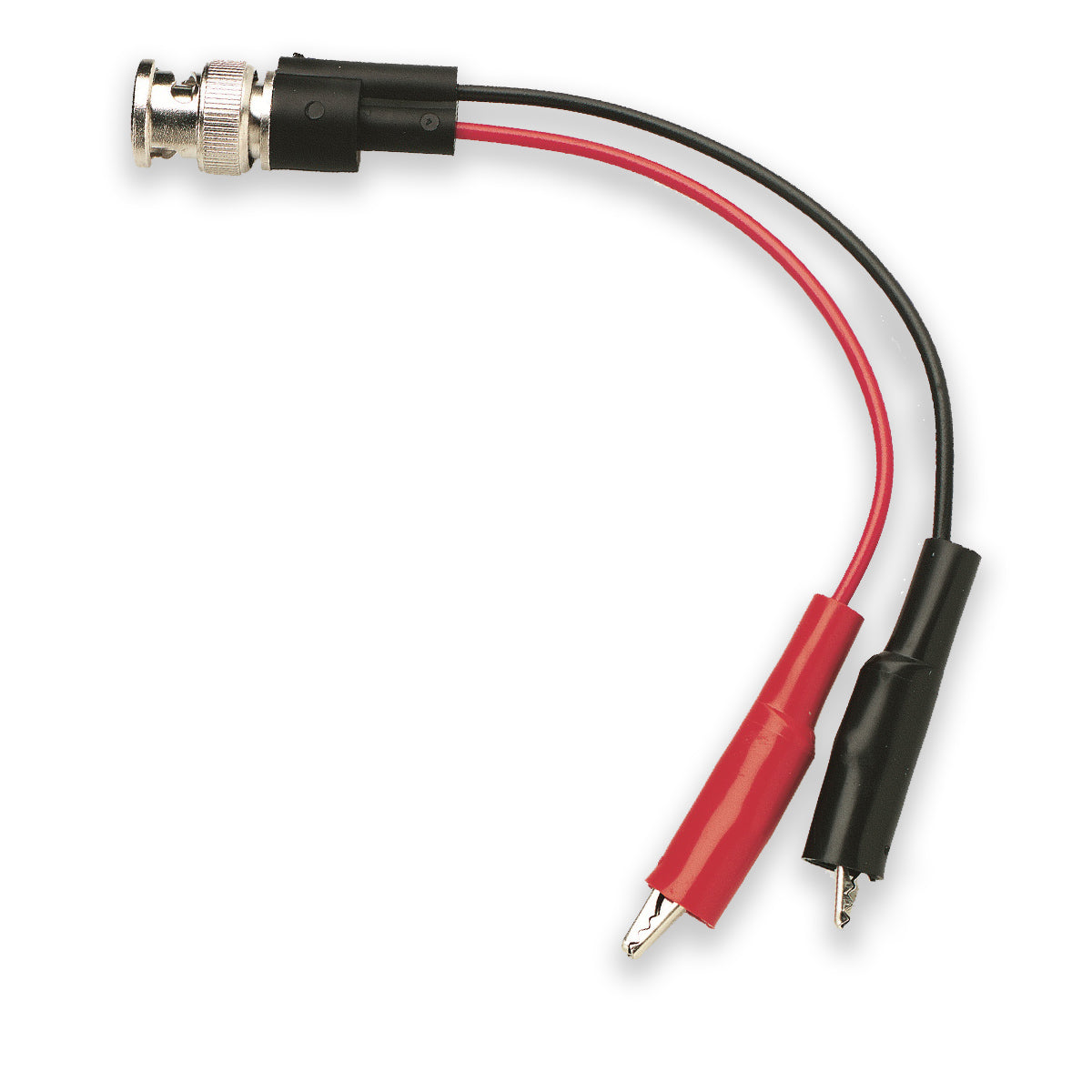 BU-5131-A-4-0 - BNC Male Breakout with 20 AWG Alligator Clips (Pack of 6)