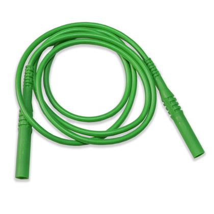 BU-6161-M-39-5 - 3.3ft UL Listed Green Test Lead with Shrouded Banana Plugs (Pack of 7)