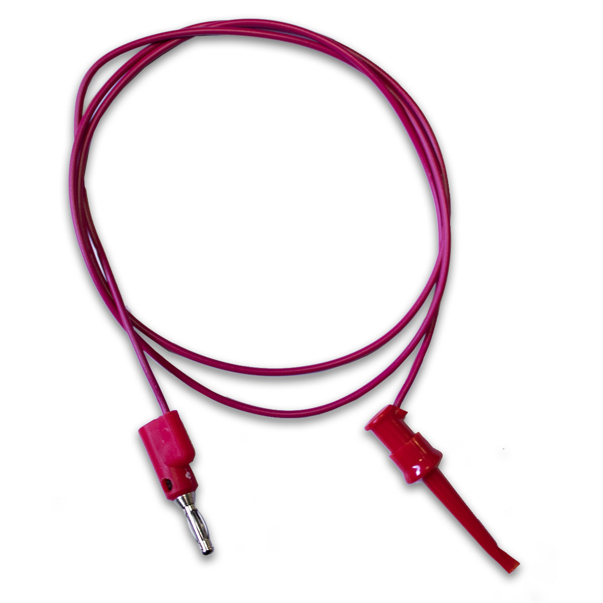 BU-P3782-24-2 - 2ft PVC Test Lead: Stackable Banana Plug to Mini Plunger (Pack of 17)
