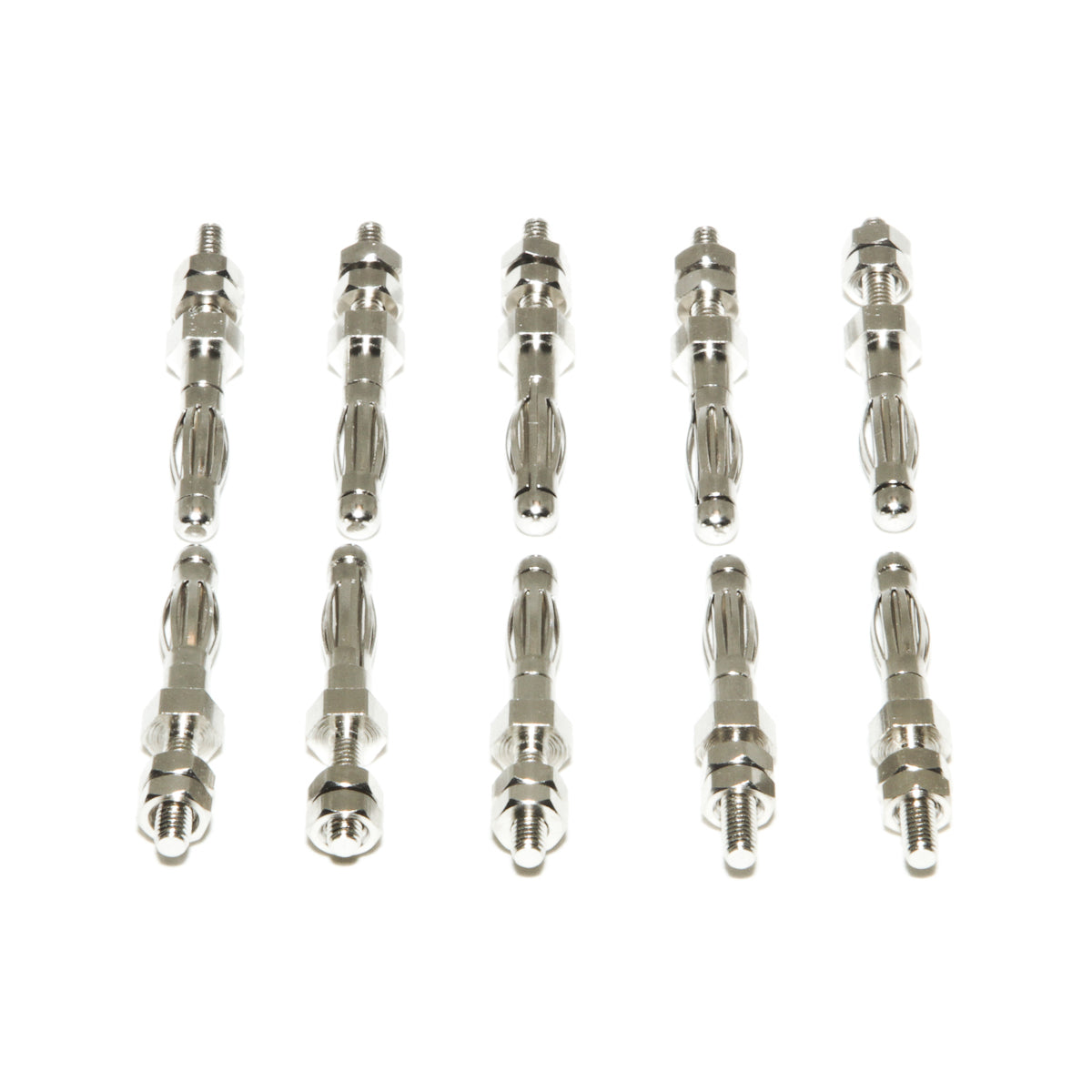 BU-P72918 - Pack of 10 - 4mm Banana Plugs with M3 Stud (Pack of 10)