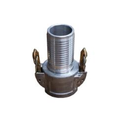 CGCSL-400CR-A1 - 4-in Female Cam and Groove Self-Locking Crimplok Coupler x 4-in Hose Shank, Aluminum