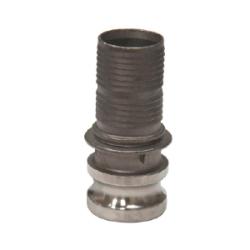 CGE-100CR-SS1 - 1 in Type E Cam and Groove Crimplok Adapter with 1 in Hose Shank
