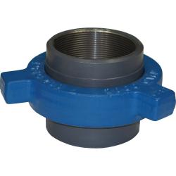 HAM206-800-SET - 8 in MNPT & FNPT Steel Hammer Union, 9.57 in Diameter, 9.09 in Height, 2000 psi CWP