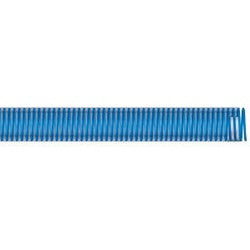 SAT-400 - 4 in x 100 ft Clear PVC Water Suction Hose, 25 psi, Reinforced with Blue Helix